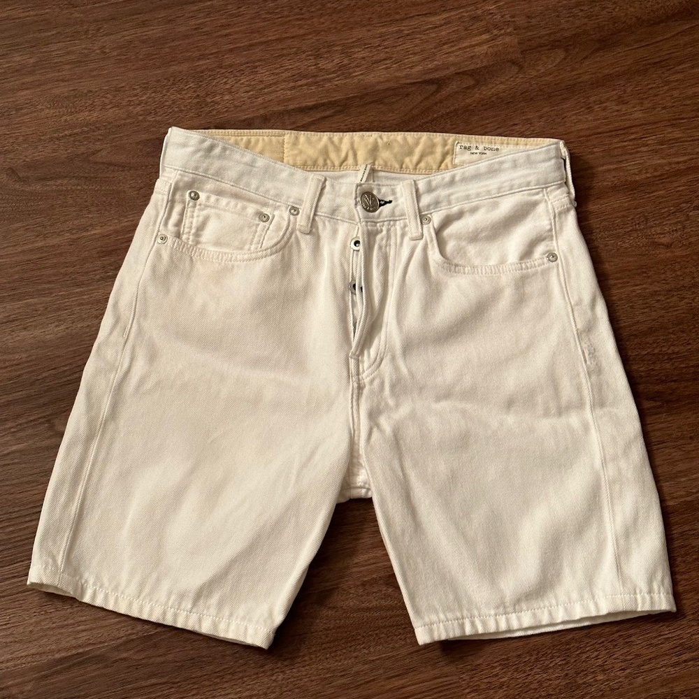 Rag & Bone Women’s White Jean Shorts